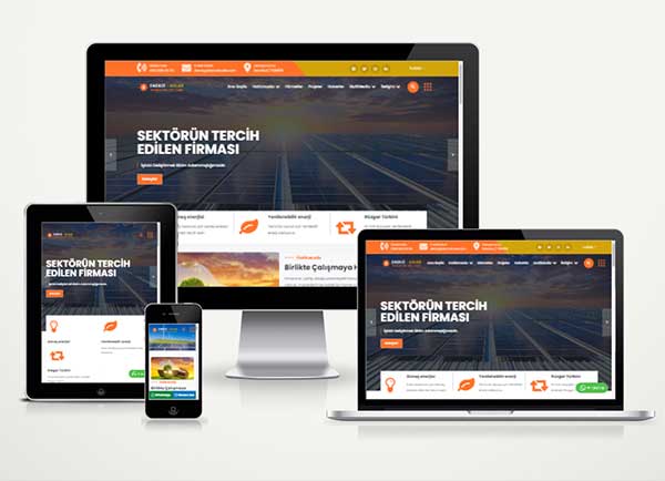Enerji / Elektrik Firma Web Sitesi Solar v6.0